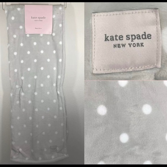 kate spade Other - NEW Kate Spade Plush Fleece Throw Blanket 50"X70"